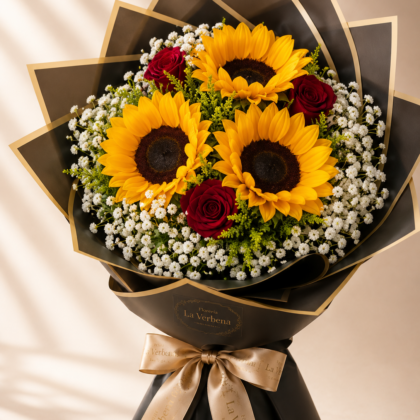 🌻 Ramo Girasoles & Rosas Clásico