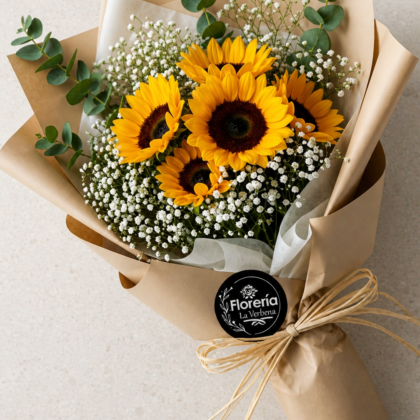 Bouquet Girasoles Verbena Premium